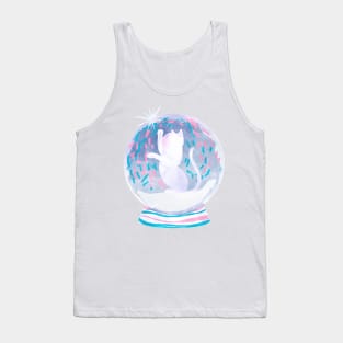 Snow globe & kitty Tank Top